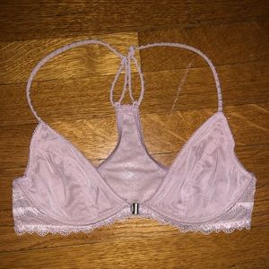 Dusty Rose Front Clasp Racerback Bralette